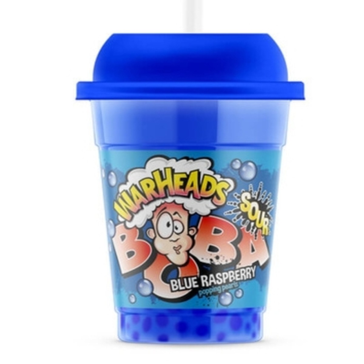 Warheads boba sour blue raspberry 400ml
